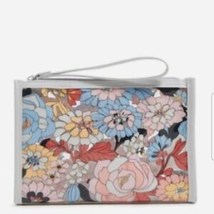 Vera Bradley Floral Wristlet Clutch in Pastel Hues